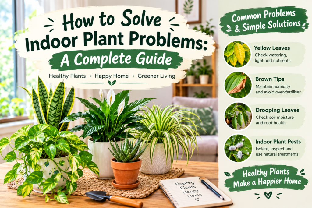 How to solve Indoor Plants  problem  Complete  Guide